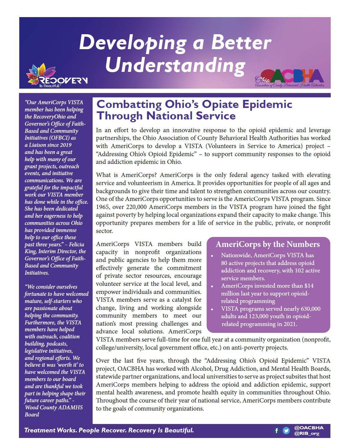 Behavioral Health One-Pagers - Ohio Association of County Behavioral ...